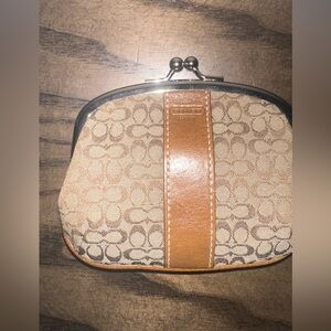 Coach Signature C Kisslock Coin Purse Y2K